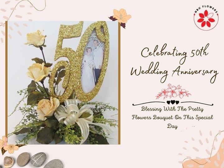 50th wedding anniversary flowers