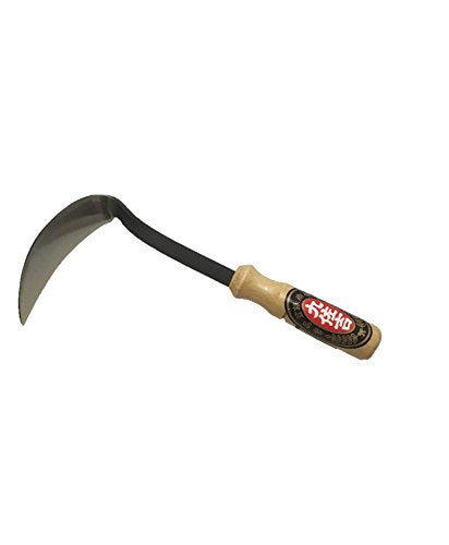 BlueArrowExpress Kana Hoe 217 Japanese Garden Tool - Hand Hoe/Sickle is Perfect for Weeding and Cultivating. The Blade Edge is Very Sharp. - NbuFlowers