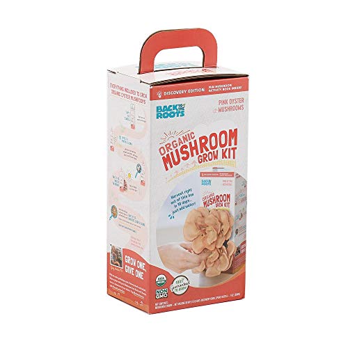 Back to the Roots Organic Pink Grow Kit, Harvest Gourmet Oyster Mushrooms - NbuFlowers