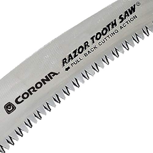 Corona RS 7255 Razor Tooth Folding Pruning Saw 8" Curved Blade, Red, 8-Inch - NbuFlowers