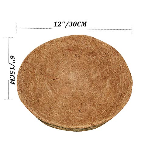 Coco Liner for Plants,Coco Liner Hanging Basket,Garden Plant Flower Pot,Coco Liner,Hanging Basket Flower Pot,2pcs Round Replacement Coco Liner for Plants,2pcs Round Replacement Coco Liner for Plants, 12-inch Coco Liner Hanging Basket Garden Plant Flower Pot