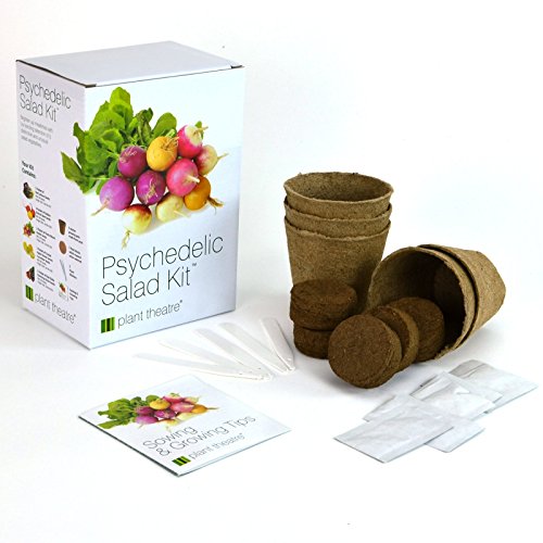 Plant Theatre Psychedelic Salad Kit - 5 Fantastic Salad Vegetables to Grow - NbuFlowers