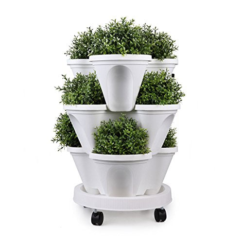 Stackable Planters, Strawberry Tiered Planter - NbuFlowers