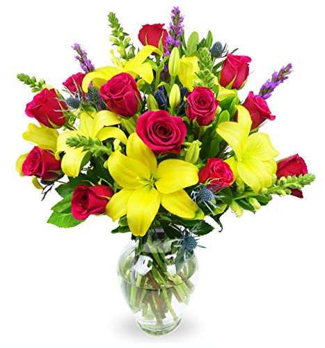 Benchmark Bouquets Joyful Wishes, With Vase (Fresh Cut Flowers) - NbuFlowers