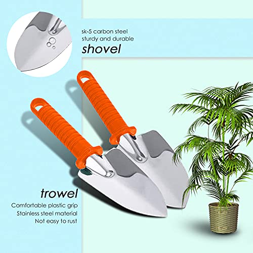 BNCHI Gardening Tools Set,14 Pieces Stainless Steel Garden Hand Tool, Gardening Gifts for Women,Men,Gardener - NbuFlowers