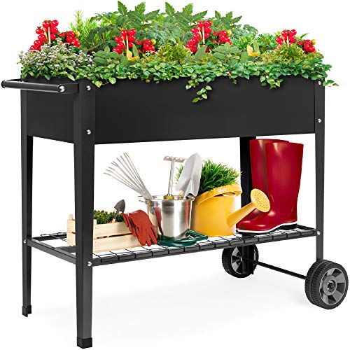elevated mobile raised garden bed