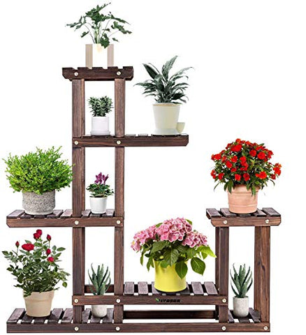 wood plant stand