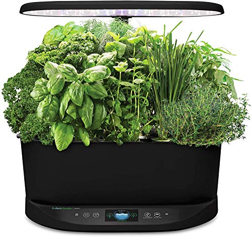 AeroGarden Bounty Indoor Hydroponic Herb Garden, Black - NbuFlowers