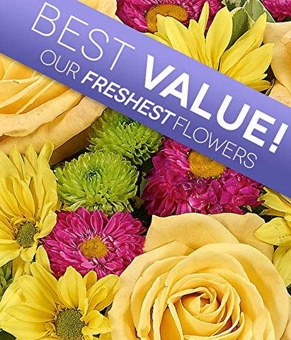 Flowers - Designer's Choice Mixed Bouquet (Free Vase Included) - NbuFlowers
