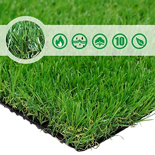 PET GROW 6'x8' Pet Pad Artificial Realistic & Thick Fake Mat for Outdoor Garden Landscape Dog Synthetic Grass Rug Turf, 6' x 8', Green - NbuFlowers